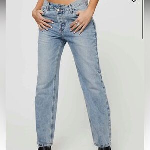 Princess Polly asymmetric jeans